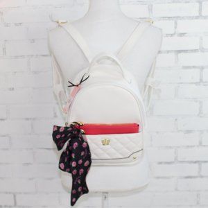 Juicy Couture White and Pink Backpack